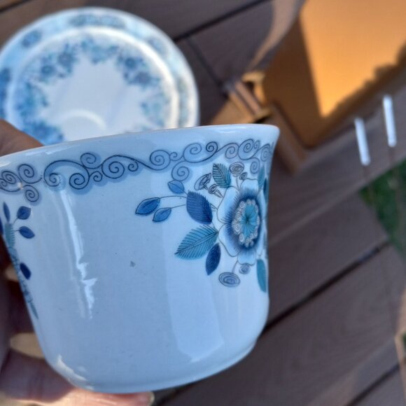 Vintage Pontesa Miranda Snack Plates and Cups Made in Spain 11 Pieces - Picture 6 of 16